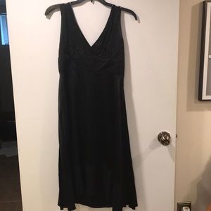 - BEBE Silk Pleated Dress - Size Large